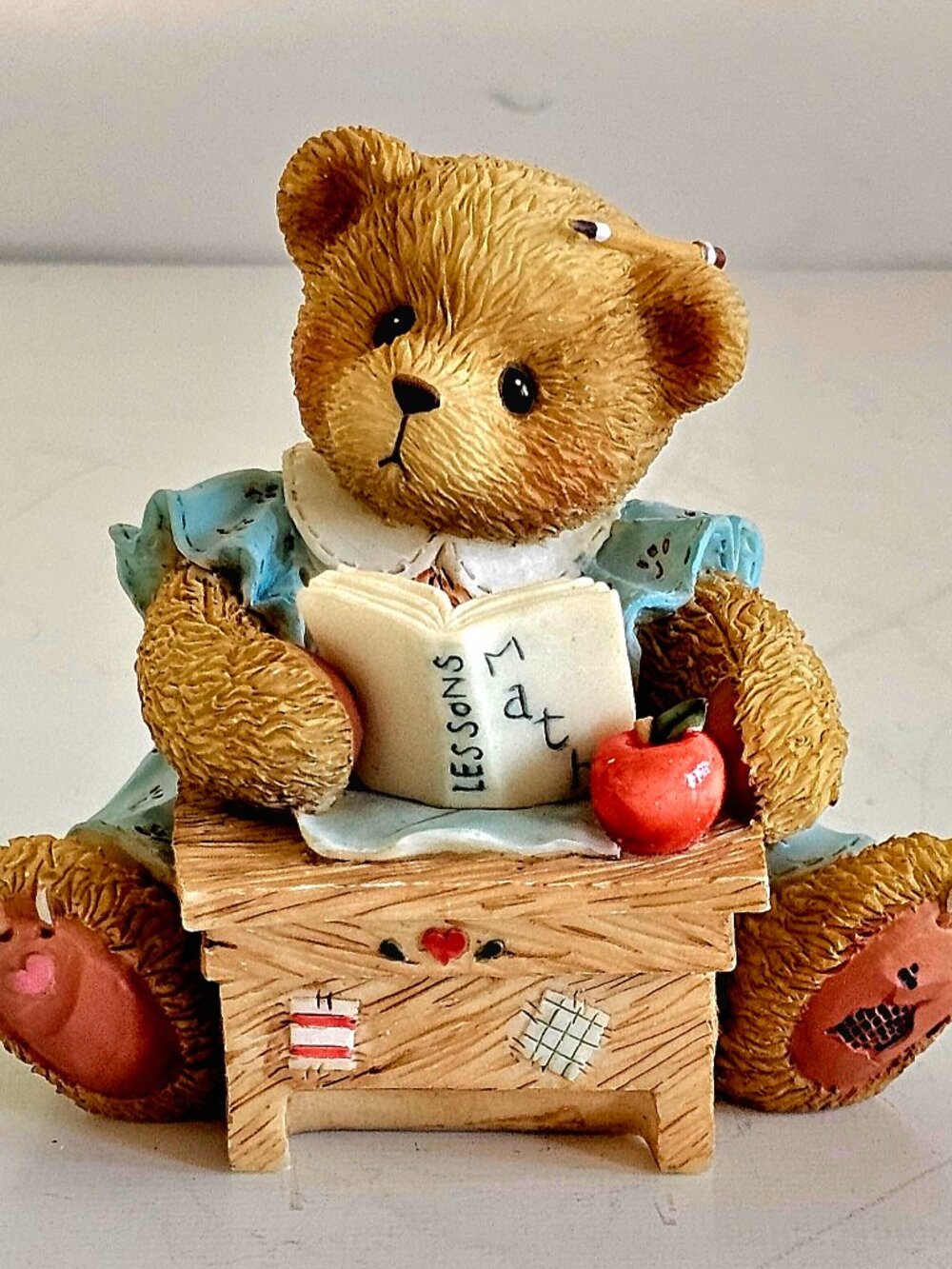 Cherished Teddies Linda Figurine By Avon - 1996 Teacher #156426A Retired